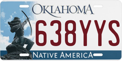 OK license plate 638YYS