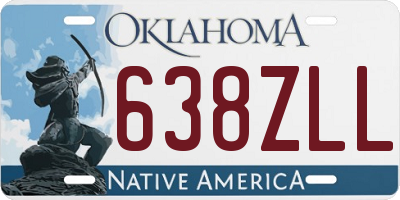 OK license plate 638ZLL