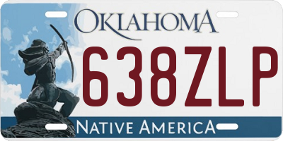 OK license plate 638ZLP