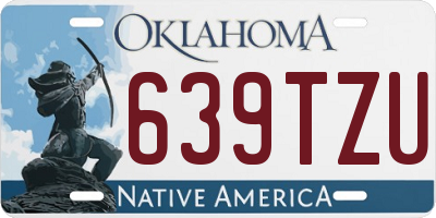 OK license plate 639TZU