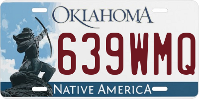 OK license plate 639WMQ