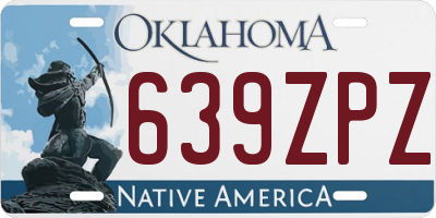 OK license plate 639ZPZ