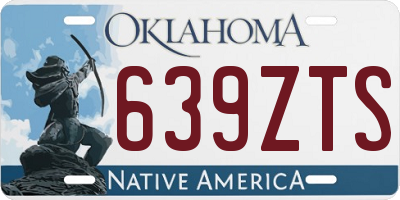 OK license plate 639ZTS