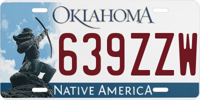 OK license plate 639ZZW