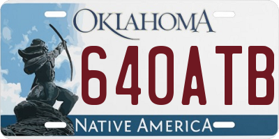 OK license plate 640ATB