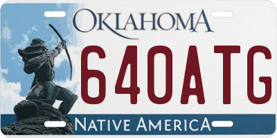 OK license plate 640ATG