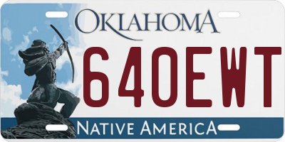 OK license plate 640EWT