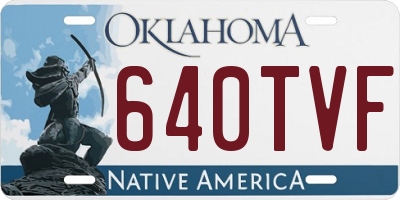 OK license plate 640TVF