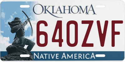OK license plate 640ZVF