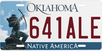 OK license plate 641ALE