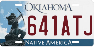 OK license plate 641ATJ