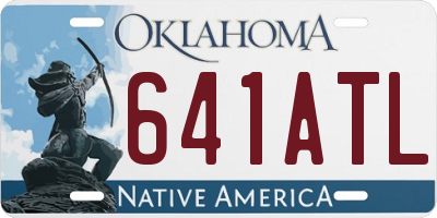 OK license plate 641ATL