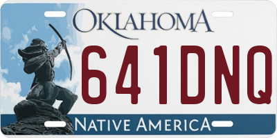 OK license plate 641DNQ
