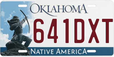 OK license plate 641DXT