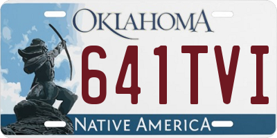 OK license plate 641TVI