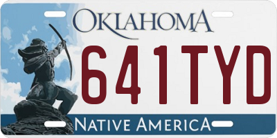 OK license plate 641TYD