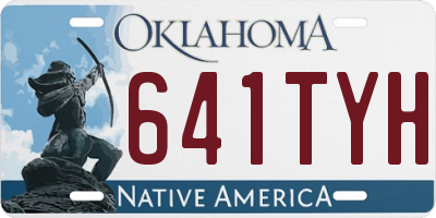 OK license plate 641TYH
