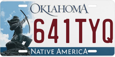 OK license plate 641TYQ