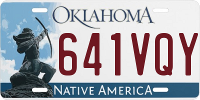OK license plate 641VQY