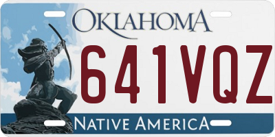 OK license plate 641VQZ