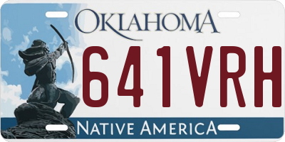 OK license plate 641VRH