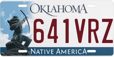 OK license plate 641VRZ