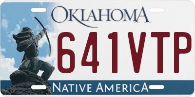 OK license plate 641VTP