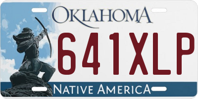 OK license plate 641XLP
