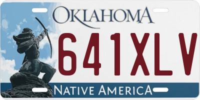 OK license plate 641XLV