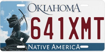 OK license plate 641XMT