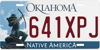 OK license plate 641XPJ