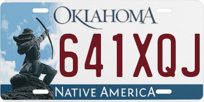 OK license plate 641XQJ