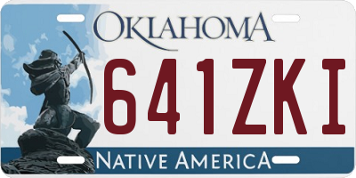 OK license plate 641ZKI