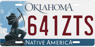 OK license plate 641ZTS