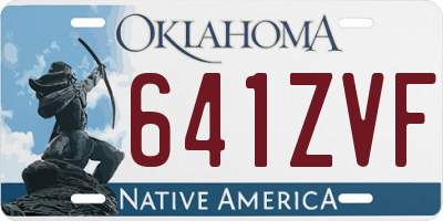 OK license plate 641ZVF