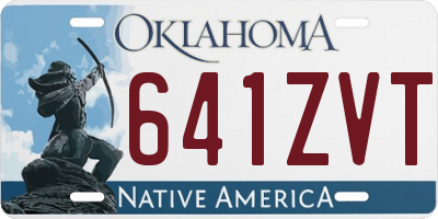 OK license plate 641ZVT