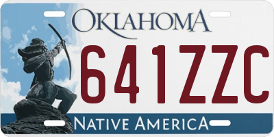 OK license plate 641ZZC