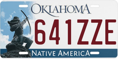 OK license plate 641ZZE