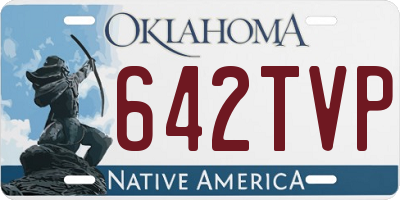 OK license plate 642TVP