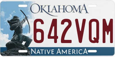 OK license plate 642VQM