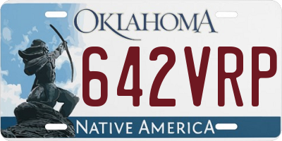 OK license plate 642VRP