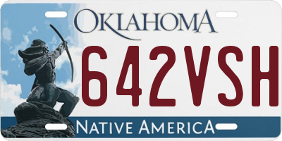 OK license plate 642VSH