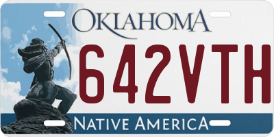 OK license plate 642VTH