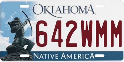 OK license plate 642WMM