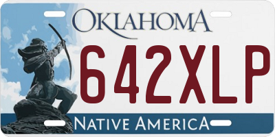 OK license plate 642XLP