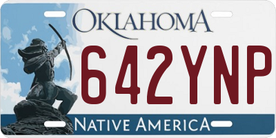 OK license plate 642YNP