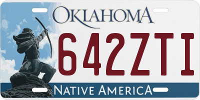 OK license plate 642ZTI