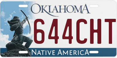 OK license plate 644CHT