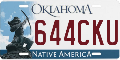 OK license plate 644CKU