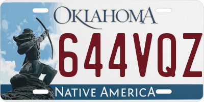 OK license plate 644VQZ